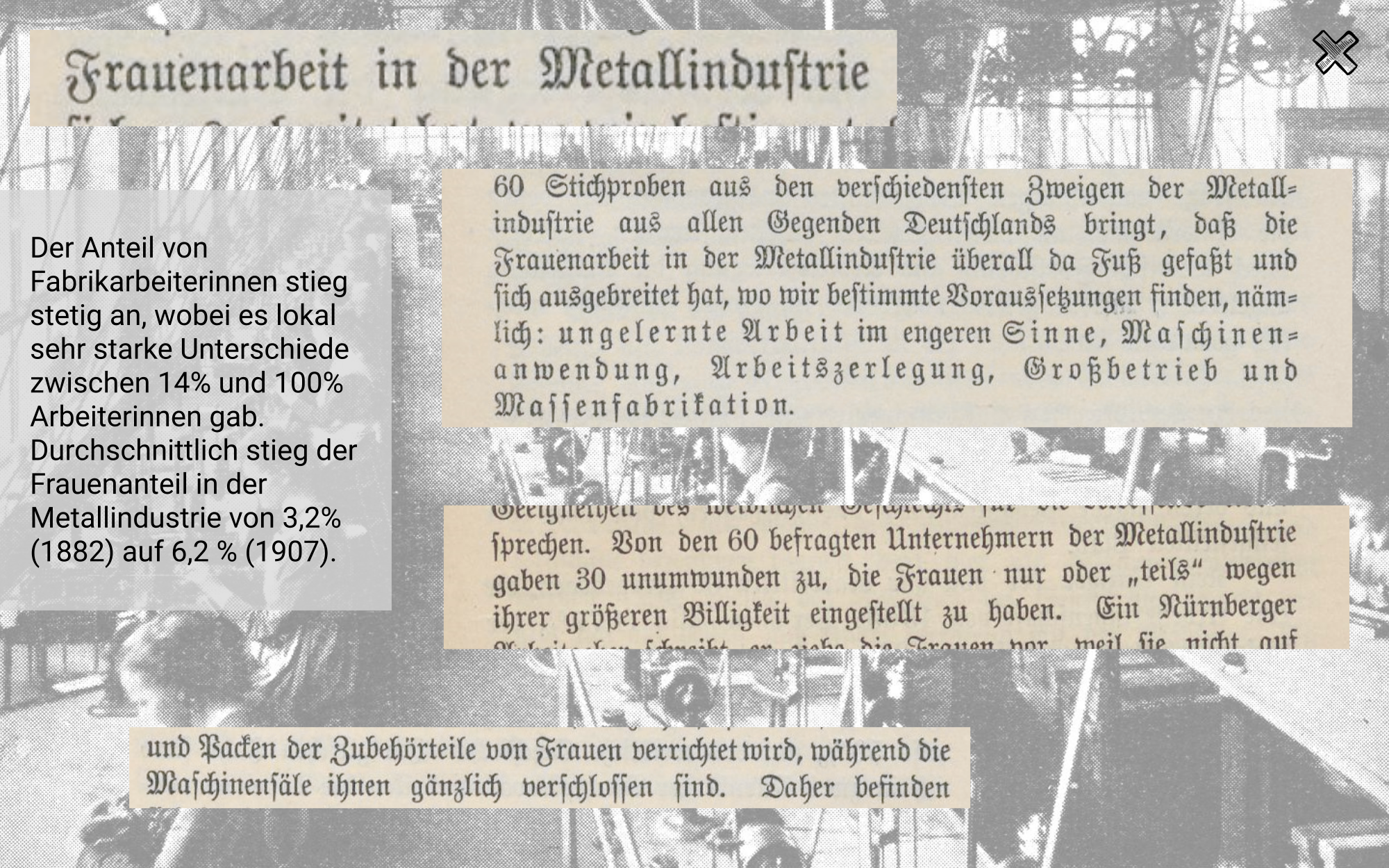 Frauen in der Fabrik